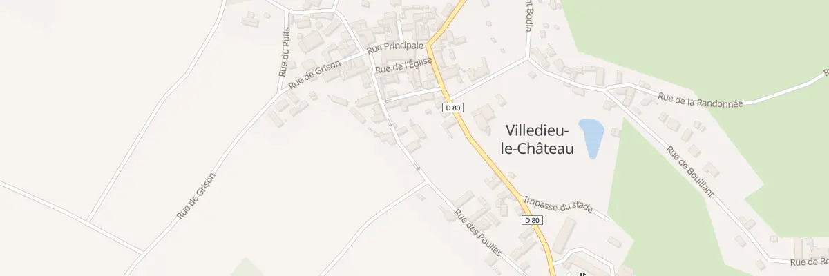 Plan du 68 Le Bourg à Villedieu-le-Château