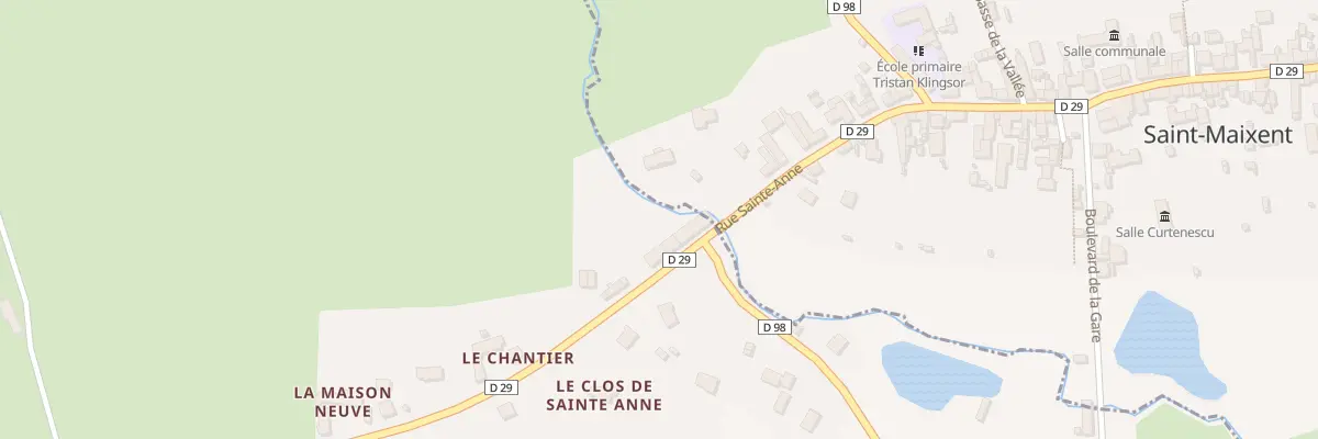 Plan du 5 Sainte Anne à Bouër