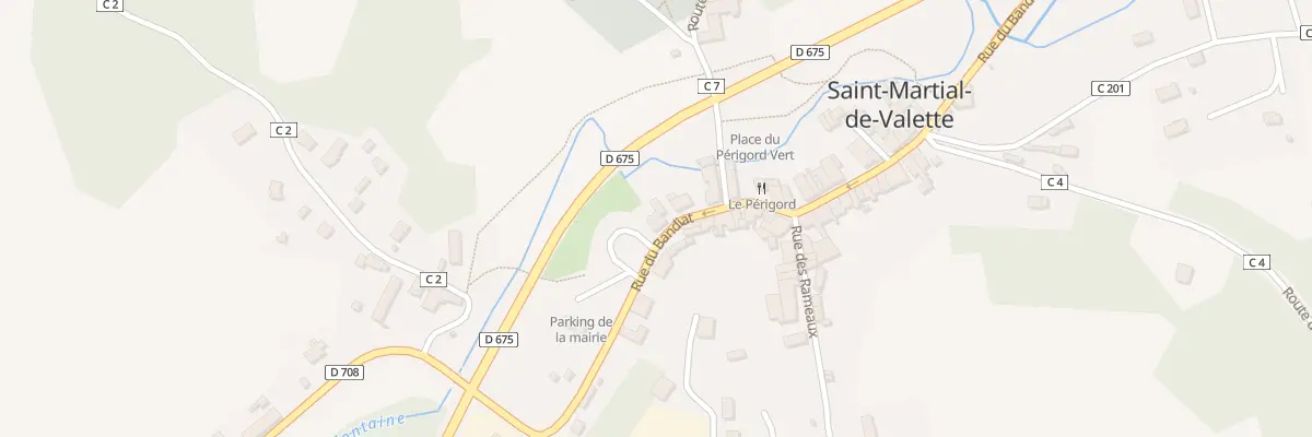 Plan du 30 Rue du Bandiat à Saint-Martial-de-Valette