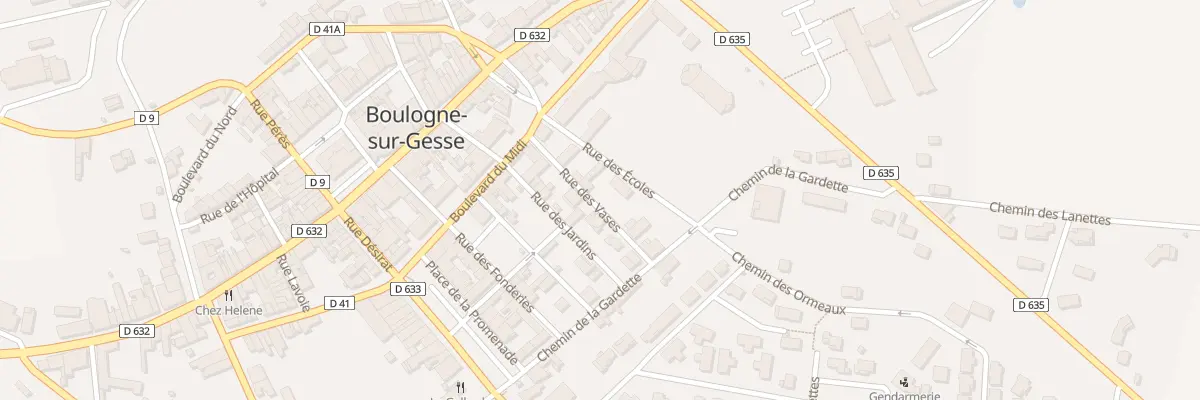 Plan du 5 Rue des Vases à Boulogne-sur-Gesse