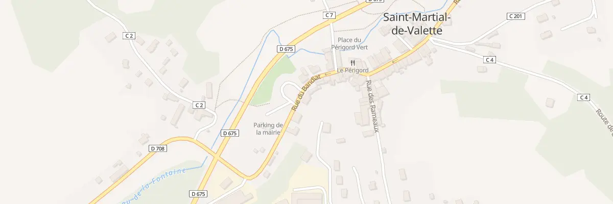 Plan du 43 Rue du Bandiat à Saint-Martial-de-Valette