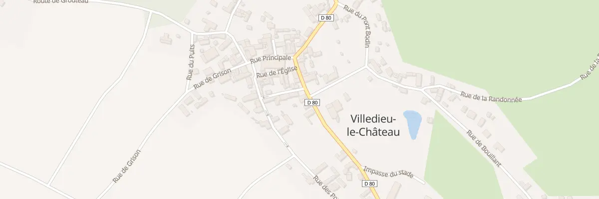 Plan du 4 Rue des Écoles à Villedieu-le-Château