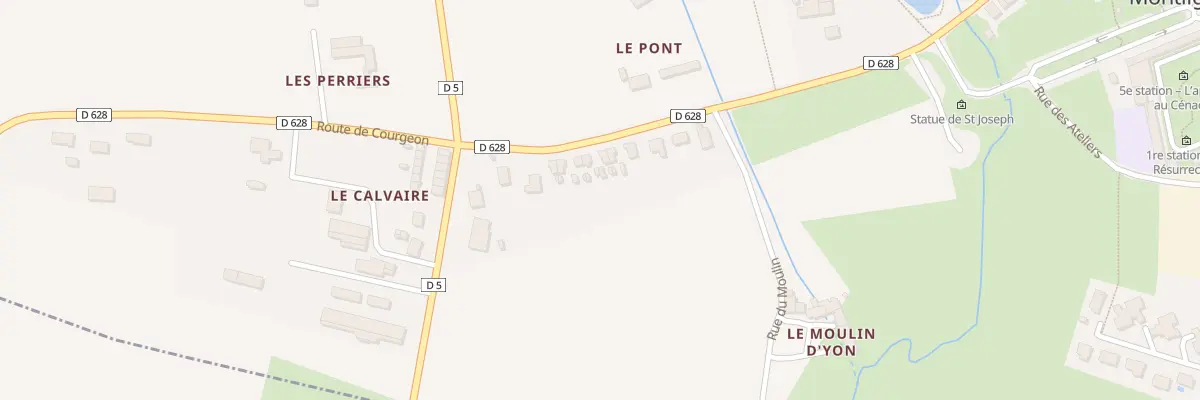 Plan du 13 Rue des Ponts à La Chapelle-Montligeon