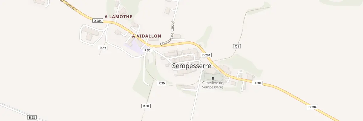 Plan du 10 Rue Grande à Sempesserre