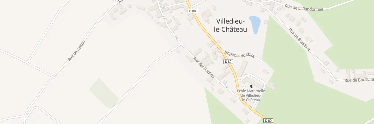 Plan du 16 Rue des Poulies à Villedieu-le-Château