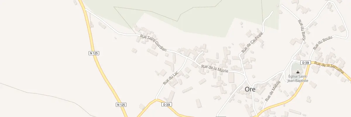 Plan du 83 Rue du Lac à Ore