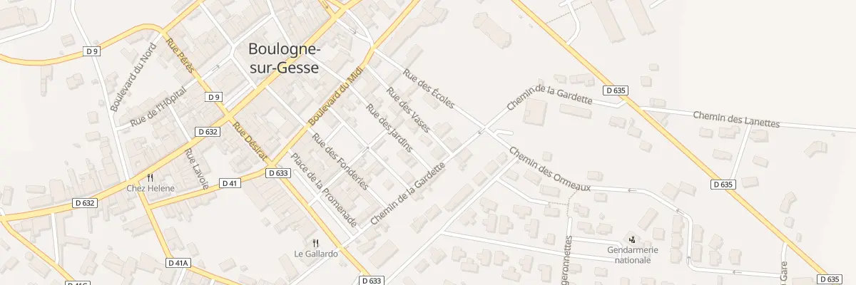Plan du 8 Rue des Vases à Boulogne-sur-Gesse