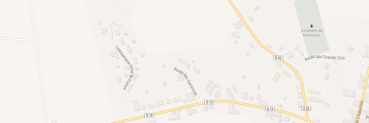 Plan du 3 Rte des Garennes à Massignac