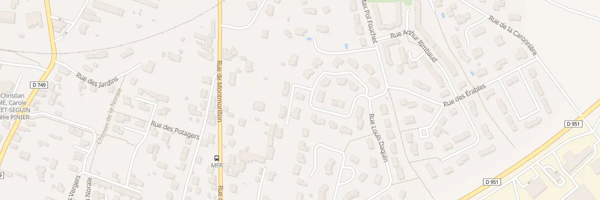 Plan du 22 Rue des Cerisiers à Chauvigny