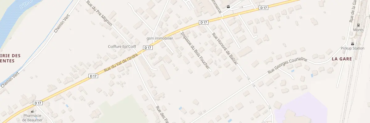 Plan du 128 Rue du Val de l’Indre à Monts