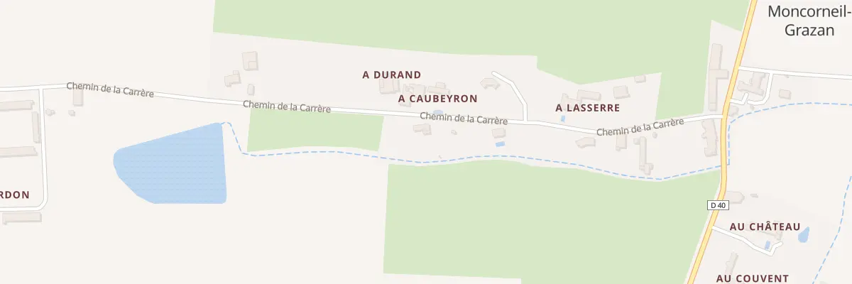 Plan du 5550 Au Bayle à Moncorneil-Grazan
