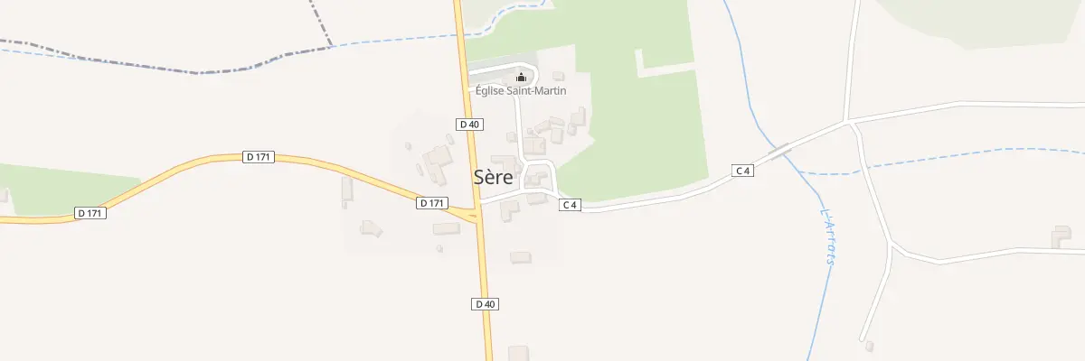 Plan du 5019 Au Village à Sère