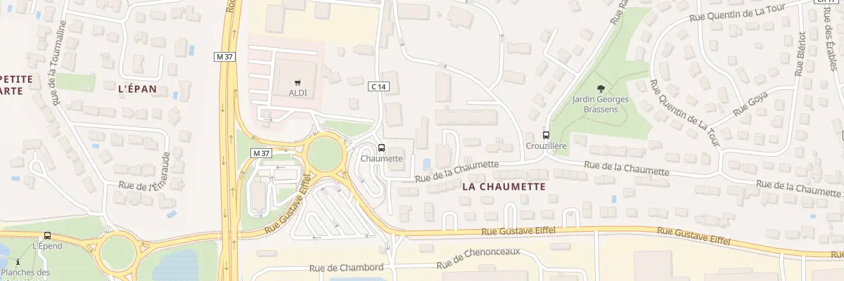 Plan du 9 Rue du Franc Palais à Joué-lès-Tours