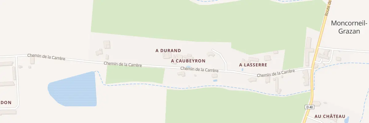 Plan du 5011 A Caubeyron à Moncorneil-Grazan