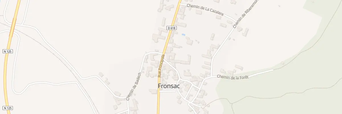 Plan du 1 Pl de la Houme à Fronsac