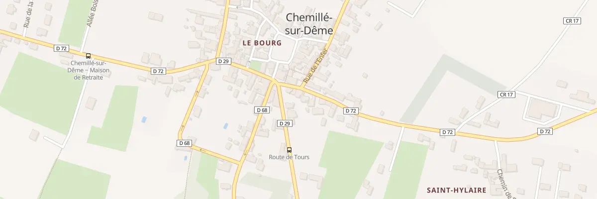 Plan du 1 Rue de Saint Hylaire à Chemillé-sur-Dême
