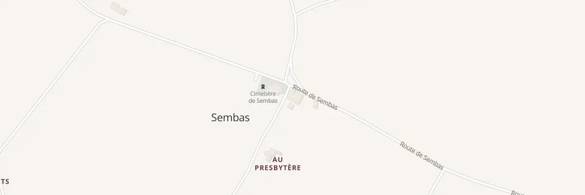 Plan du 3 Au Presbytere à Sembas