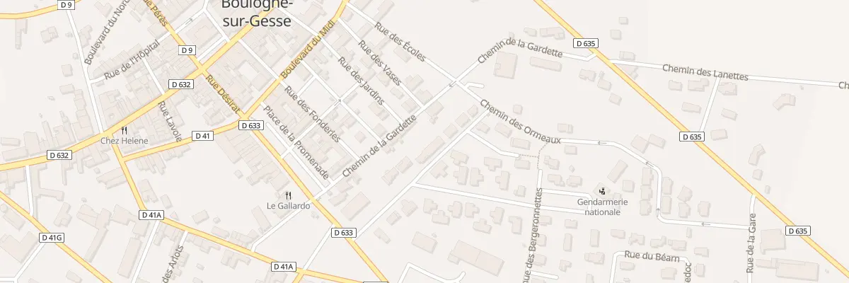 Plan du 5 Rue Métairie Rauzy à Boulogne-sur-Gesse