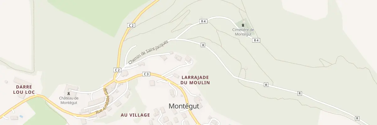 Plan du 1 Che de la Riviere Basse à Montégut