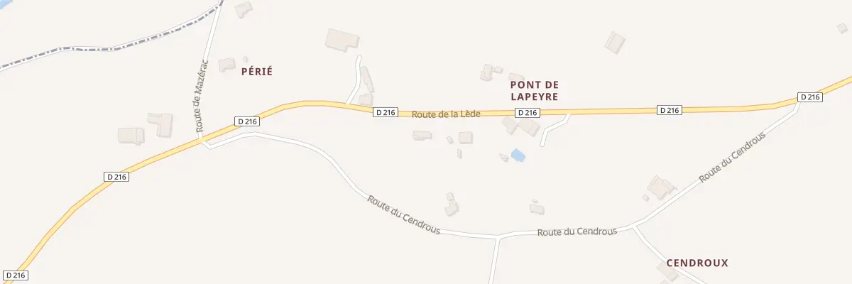 Plan du 2195 Rte de la Lède à Lédat
