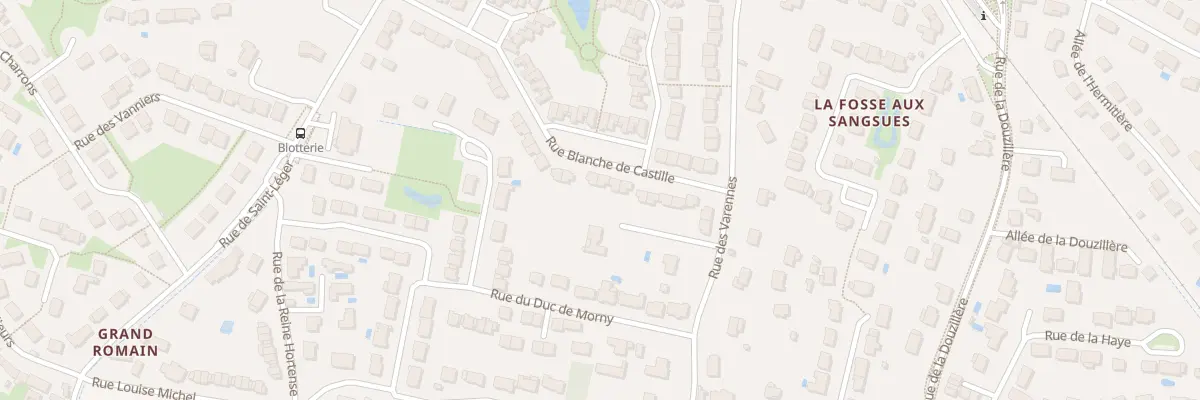Plan du 16 Rue Blanche de Castille à Joué-lès-Tours