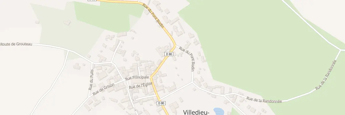 Plan du 16 Rue Principale à Villedieu-le-Château