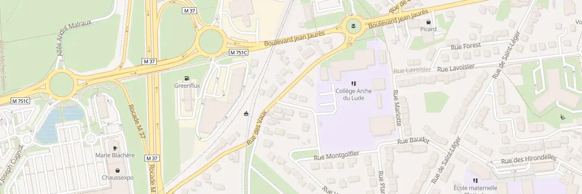 Plan du 2 Rue Roberval à Joué-lès-Tours