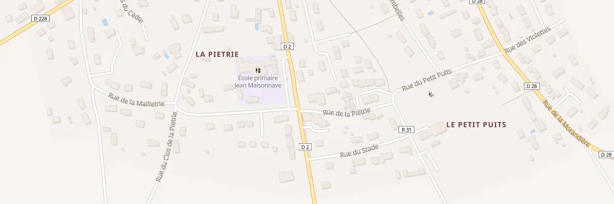 Plan du 28 Rue du 11 Novembre à Rouziers-de-Touraine