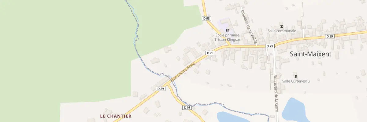 Plan du 40 Rue de Sainte Anne à Saint-Maixent