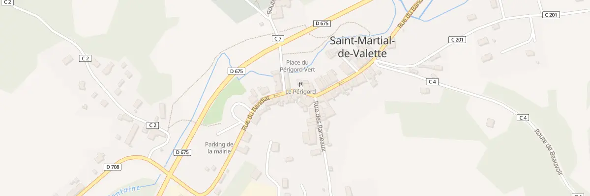 Plan du 29 Rue du Bandiat à Saint-Martial-de-Valette
