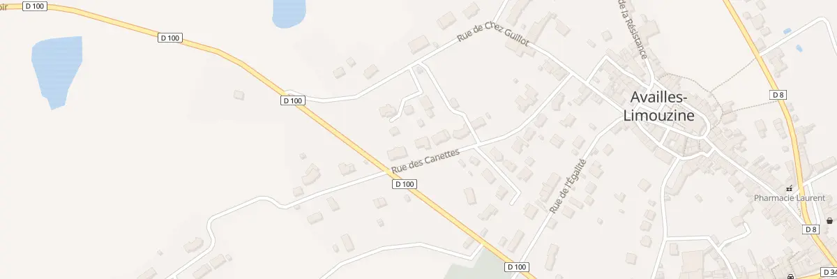 Plan du 18 Rue des Canettes à Availles-Limouzine