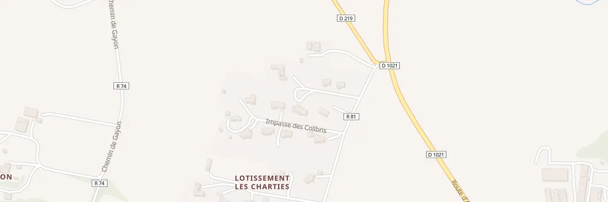 Plan du 1 Imp des Pinsons à Lectoure