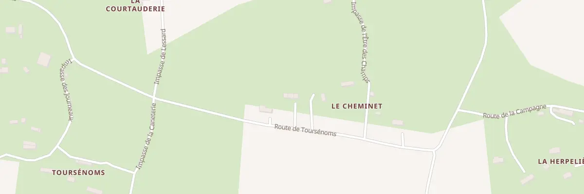Plan du 8 Rte de Toursénoms à Crulai