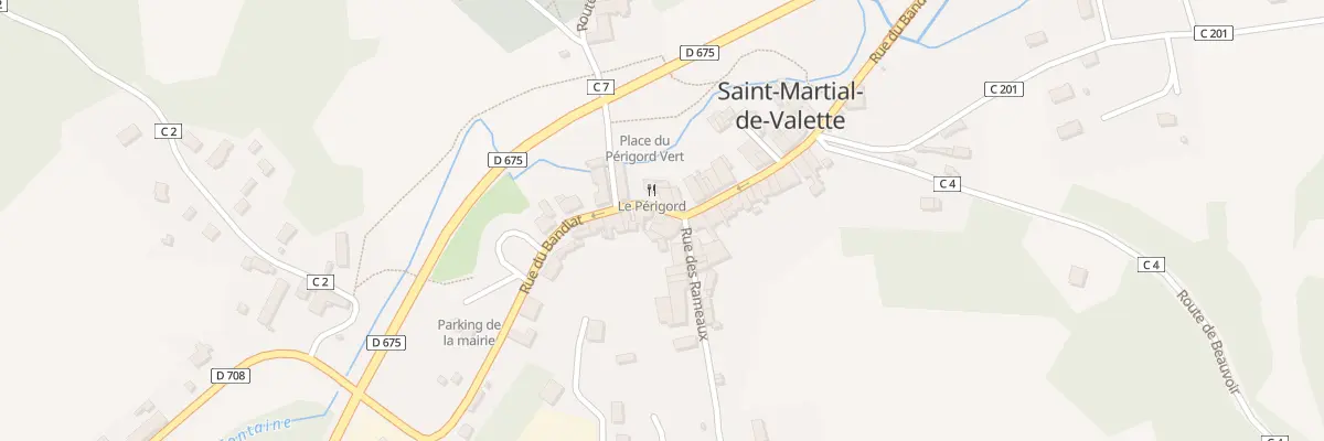 Plan du 27 Rue du Bandiat à Saint-Martial-de-Valette