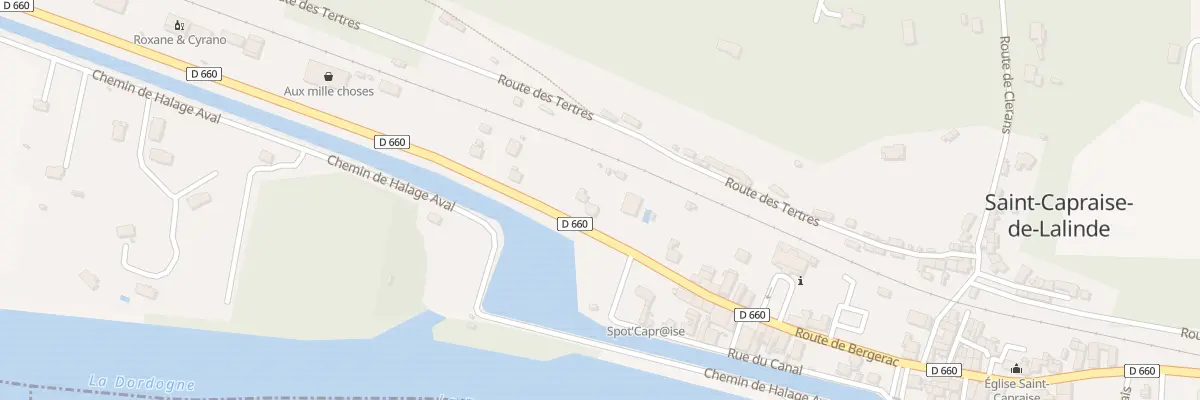 Plan du 32 Rte de Bergerac à Saint-Capraise-de-Lalinde