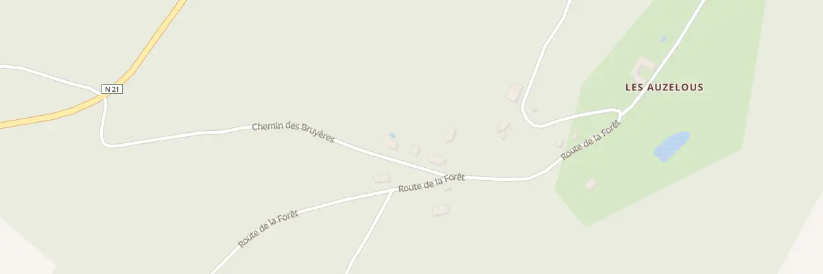 Plan du 5000F Les Auzeloux à Grun-Bordas