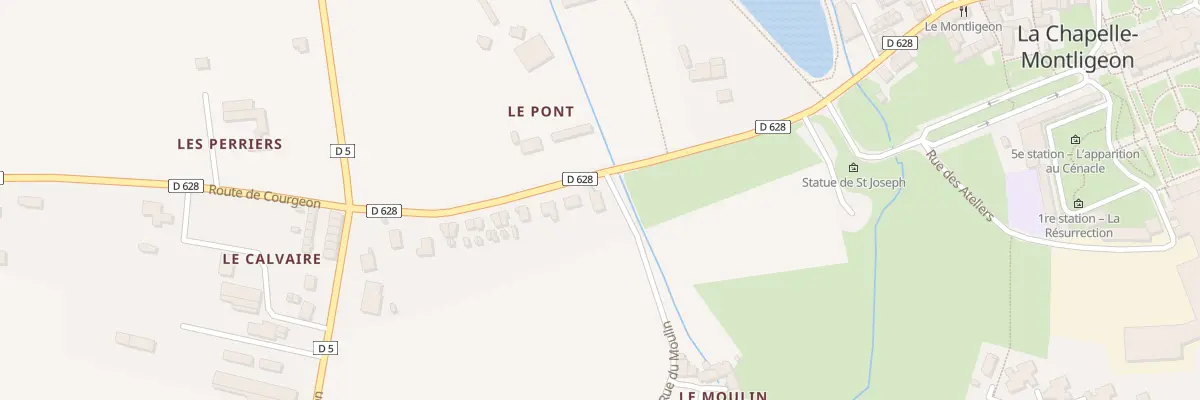 Plan du 1 Rue des Ponts à La Chapelle-Montligeon