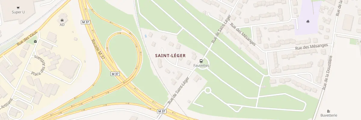 Plan du 75 Rue de Saint-Léger à Joué-lès-Tours