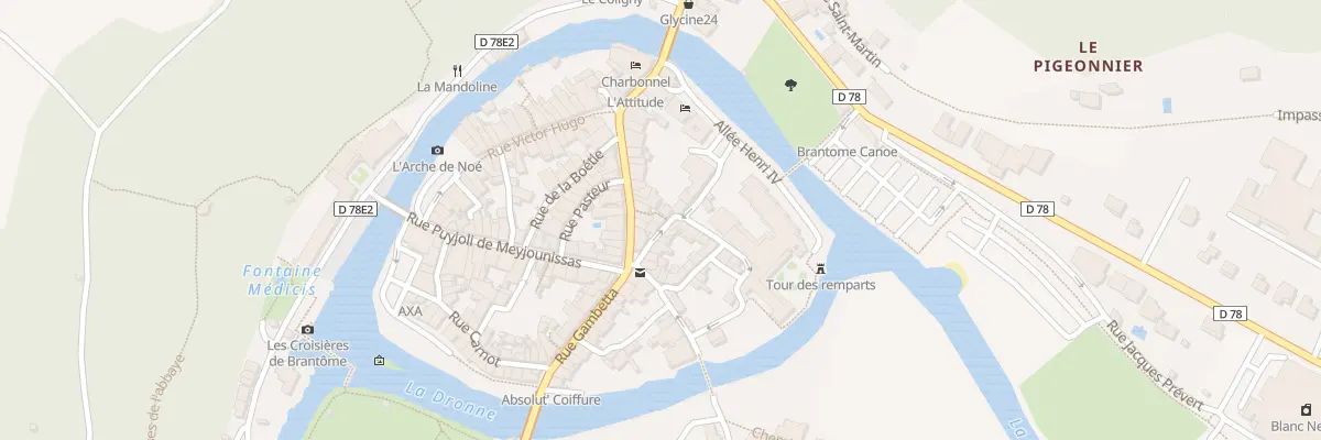 Plan du 5 Rue Georges Saumande à Brantôme en Périgord