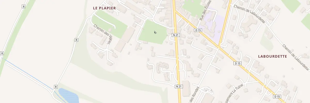 Plan du 1C Fg Faubourg Corne à Astaffort