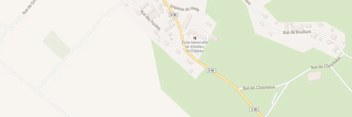 Plan du 24 Rue des Poulies à Villedieu-le-Château