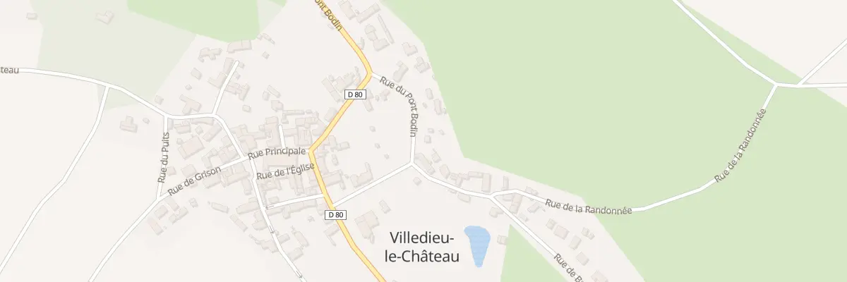 Plan du 2 Rue du Pont Bodin à Villedieu-le-Château