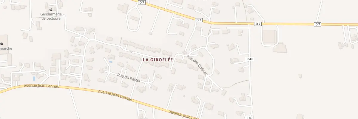 Plan du 2 Rue des Chênes à Lectoure
