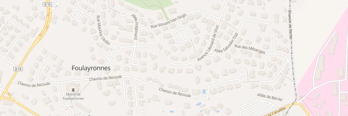 Plan du 26 Av Leonard de Vinci à Foulayronnes