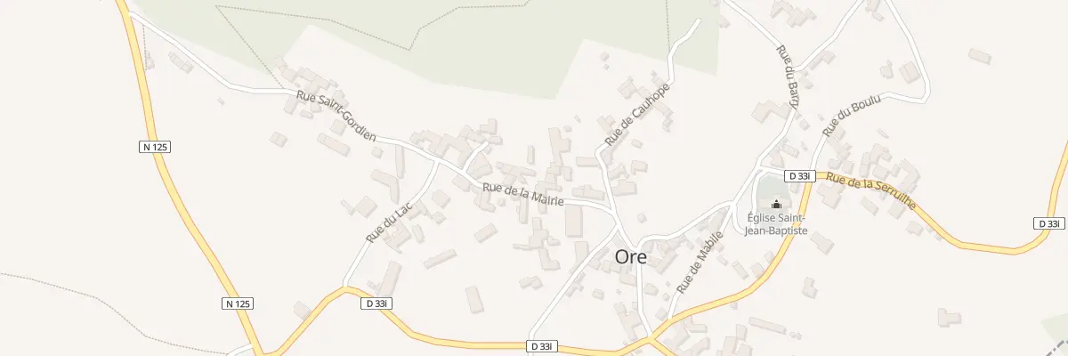 Plan du 12 Rue de la Mairie à Ore