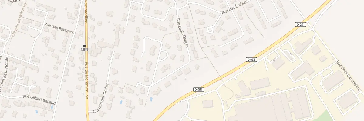 Plan du 6 Rue Louis Daquin à Chauvigny