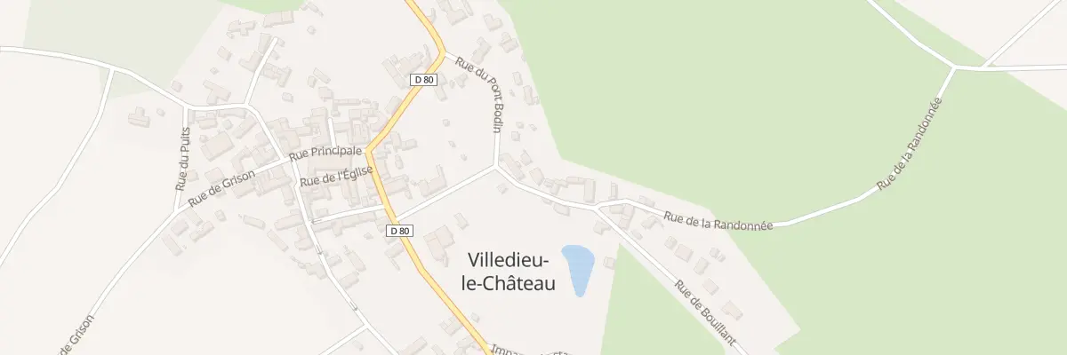 Plan du 5 Rue de Bouillant à Villedieu-le-Château