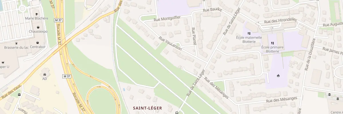 Plan du 14 Rue Vaucanson à Joué-lès-Tours