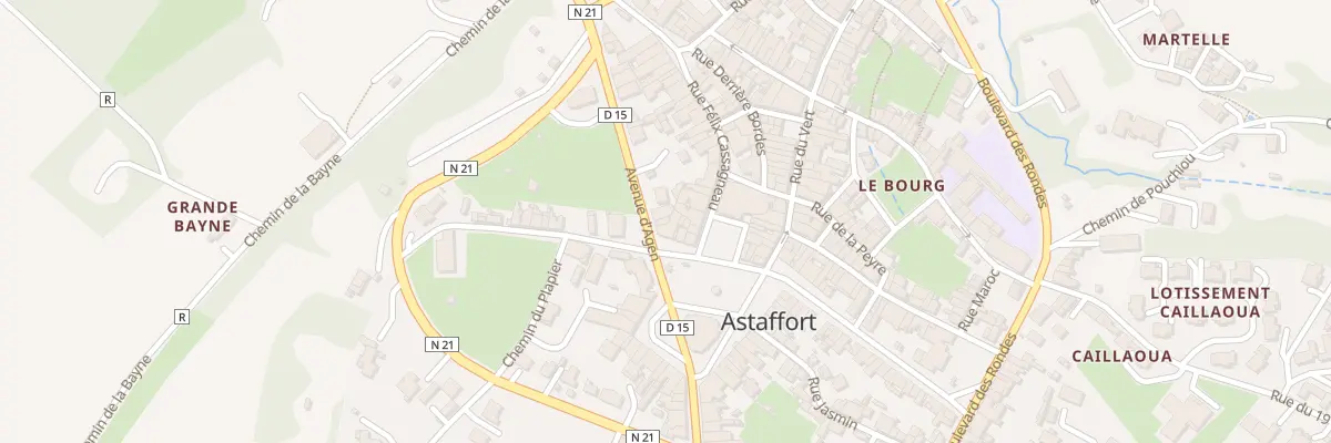 Plan du 2 Av d’Agen à Astaffort