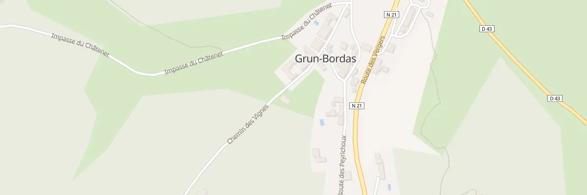 Plan du 215 Che des Vignes à Grun-Bordas